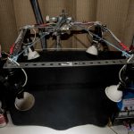 LED Lighting Rig and Black Back-Cloth